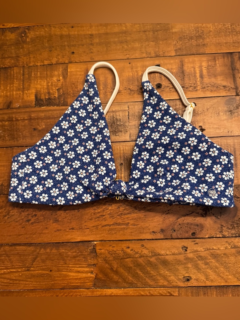 SALTY HONEY Floral Triangle Bikini‎ Top